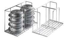 With adjustable wire rods, you can create up to four compartments to protect your plates while in