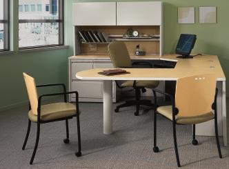 Freestanding desking components whether used alone or in panel environments are electronically savvy, too.