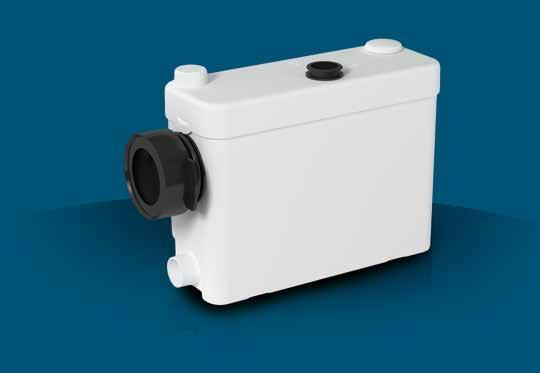 Ideal for Wall-hung WCs A macerator pump specifically designed to be
