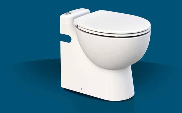 DOMESTIC RANGE The ergonomic and stylishly designed SANICOMPACT Pro features a regular, comfortable bowl and is supplied with a standard seat.