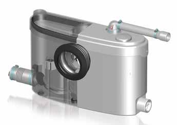 A macerator pump specifically designed for use with slimline sanitaryware.