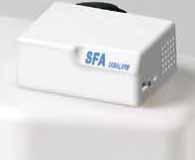batteries (not supplied) SANIALARM is available as an option on all the models in the catalogue marked with