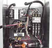 The supplied power cord is factory installed to the unit.