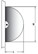 Displacement Diffusers Semi-Circular 180º