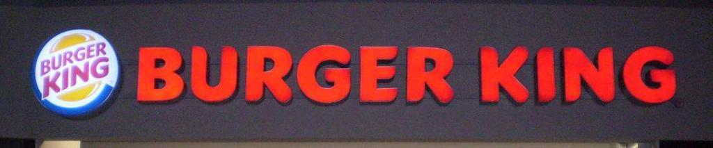 BURGER KING RESTAURANTS We cooperate with AmRest in the scope of signage and