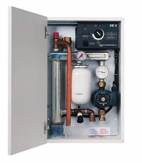These boilers do not have built-in hot water cylinders or hot water heat exchangers. Compact dimensions The boilers are small and therefore easy to position.