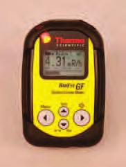 RadEye GF/GF-10 High Range Gamma Surveys High range gamma survey meter RadEye GF-10 (SI-units) and RadEye GF (US-market) The intelligent ratemeter algorithm (ADF mode) guarantees that even the