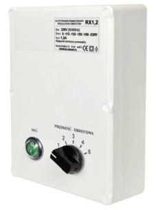 6. CONTROLS To make easier the usage of the Reventon Group devices we also offer the additional controls: Fan speed controller HC 0,6A 5 control levels: 0-70-85-105-145-230V Allowable current output: