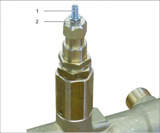 Install the stop valve on the high-pressure connection. Turning on the appliance.