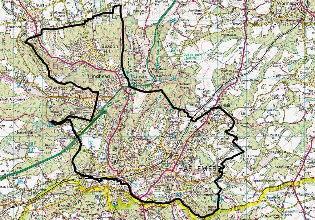1. Introduction N The administrative boundaries of Haslemere Town Council as covered by this