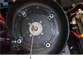 1 Fan wheel 2 Screw Open the screw at the hub. Pull the fan wheel off.