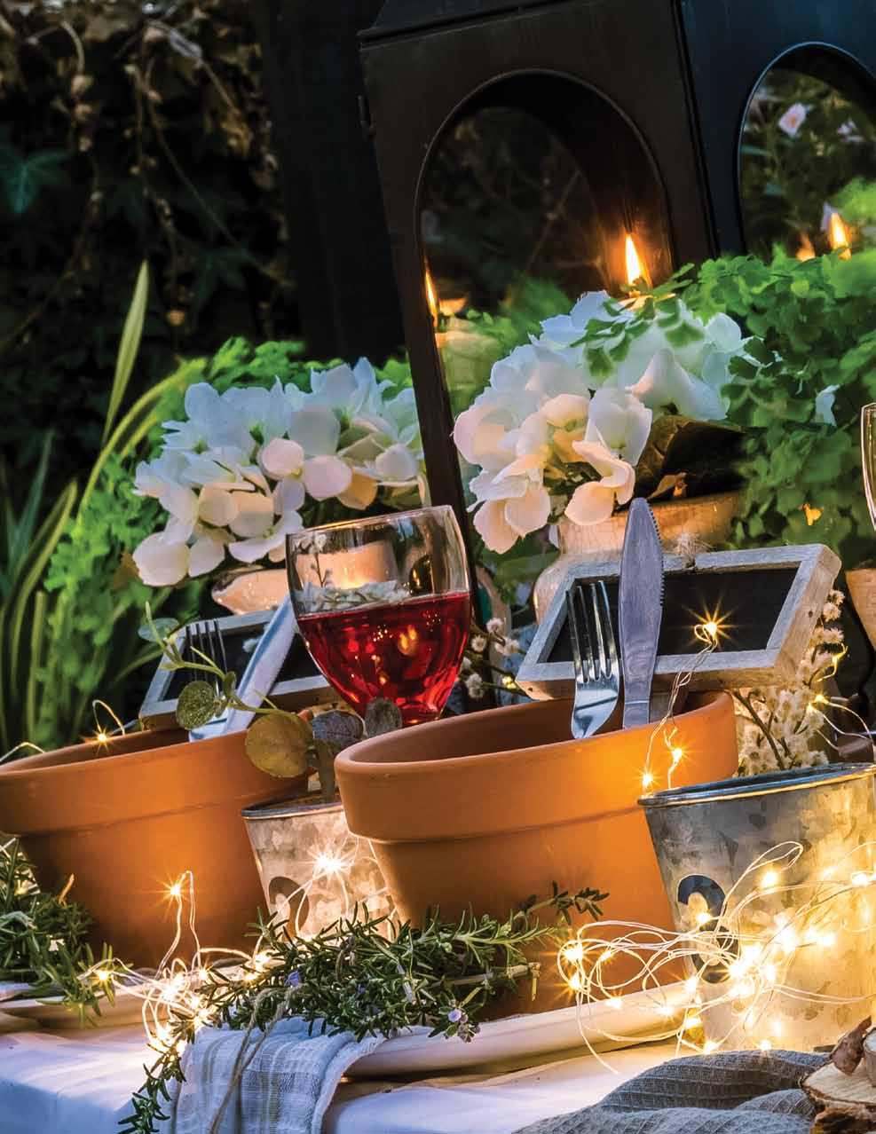 Summer Nights This summer relax and create mood, scent and atmosphere in your own backyard. Romance Set the atmosphere by lighting candles.
