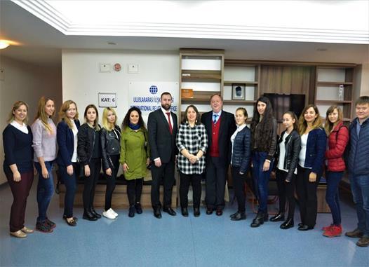 A number of Russian students who are studying at Akdeniz University were also invited to attend the meeting, which was held in the university conference hall.