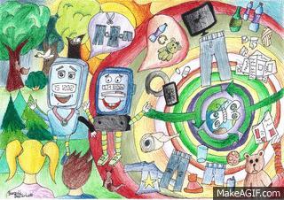 The best drawings about the circular economy were placed on