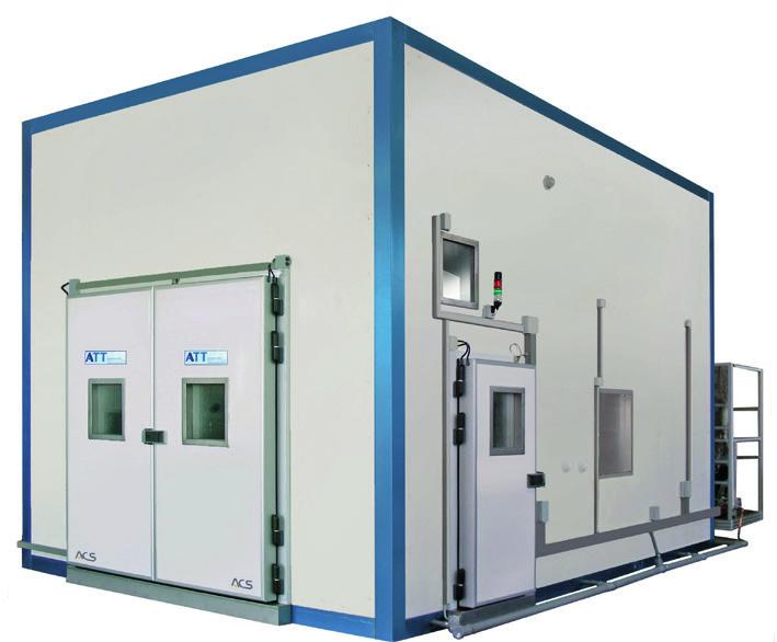 soak-rooms and in different temperature zones. performance test bench.