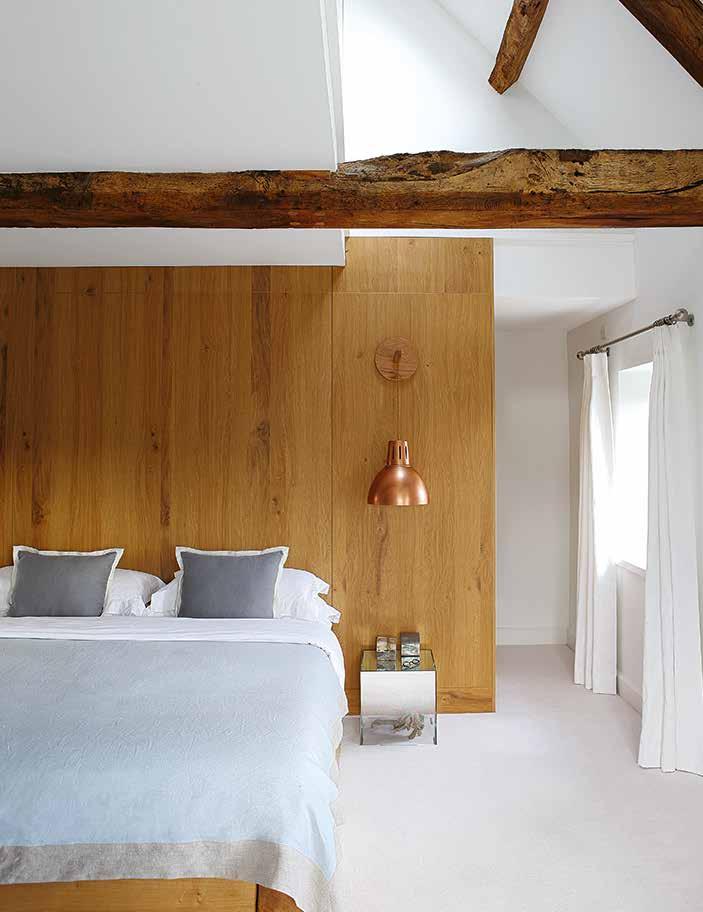 allow the eye to pass from the bed up to the roof s highest beams and from the shower out through the window across the picturesque valley.