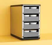 space Four drawers pull out and lower to eye-level so you can quickly find your coffee of choice Non-skid rubber