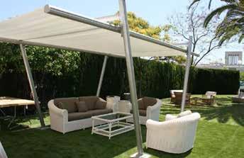 Available in an assortment of materials and colours, the free standing shade structures will blend in perfectly. 12 I nepeanblinds.com.