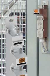 It is used as a door lock on revolving doors, and is designed for applications with high shearing