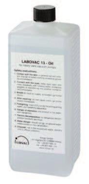 Labovac 10 - Mineral oil Standard oil for One and Two-Stage Welch Rotary Vane Pumps and chemvac s. To pump air, inert gas and noble gas. Oil service cycles can be extended by using an oil filter.