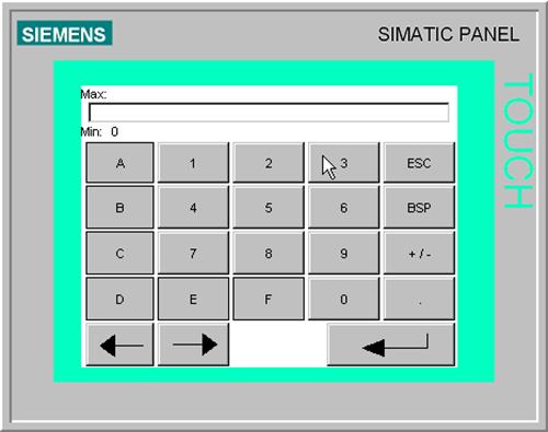 When you push a button on the key board, the number will show in the upper right hand text box. 5. To enter your selection push the large arrow button located at the bottom right of key board. 6.