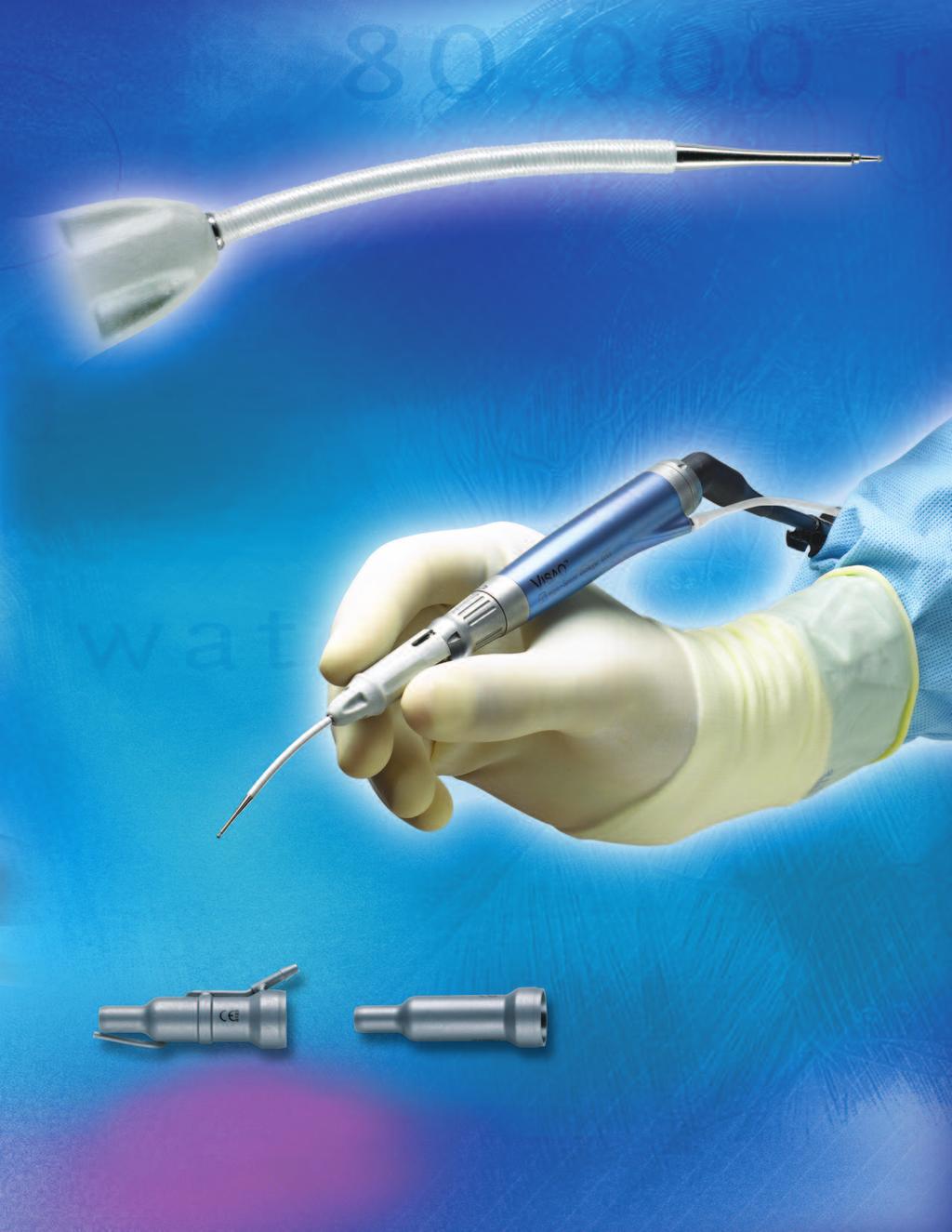 Created for neurotology 20 degree curved burs are specifically designed for working in tight, deep anatomic spaces Ergonomic Well-balanced and lightweight titanium body is easy to maneuver 33-3435