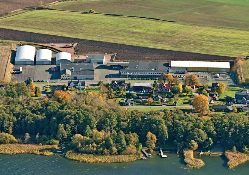 The head office and a modern production plant are located in Österslöv, 10 km north of Kristianstad in north-eastern Skåne WE MANUFACTURE ALL PRODUCTS IN OUR OWN FACTORY IN SWEDEN.