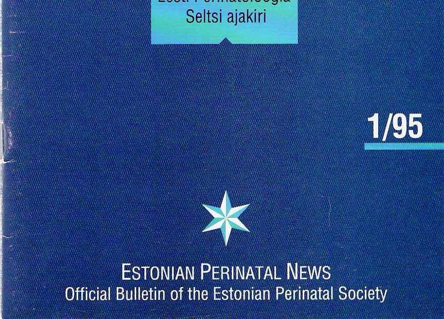 aastal Eesti perinatoloogia ajakiri, mille kirjastas oma kuludega Schmidt-Römhild.