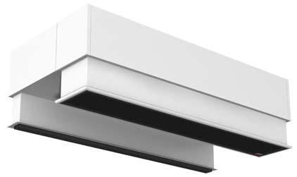 R Thermozone ADR 200/300 E/W Electrical heat 9-18 kw Water heat Lengths: 1, 1,5 and 2 metres Thermozone ADR 200/300 E/W Recessed air curtains for doors heights up to 3,5 metres ADR is our air curtain