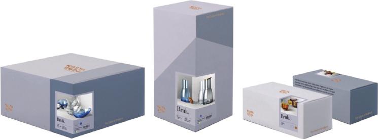 Bruk. Packaging. Everyday elegance. Designed in Sweden. - Colorfully sophisticated. Premiumized perfection. - Maximum shelf impact.