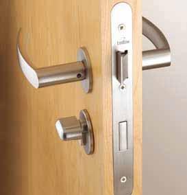 Escutcheons Concealed fixing with all Orbis Classic rose mounted lever handles or with pull handles spindle and 8mm adapter suitable for door thicknesses from 5 to 54mm screws