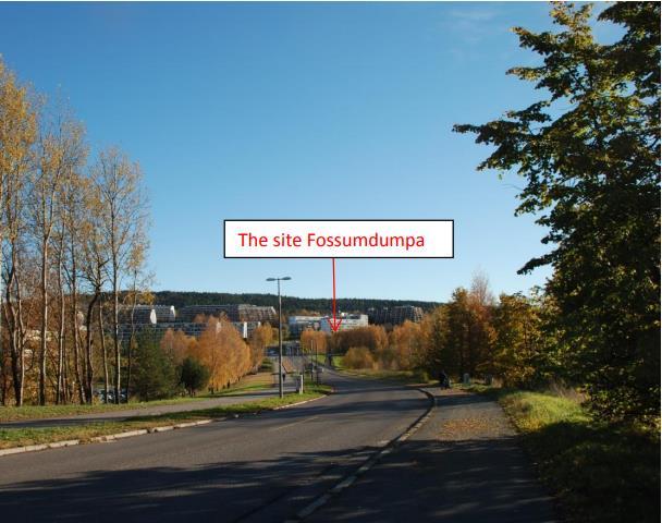 Fossumdumpa Stovner, Oslo The site is part of a larger area of 25.
