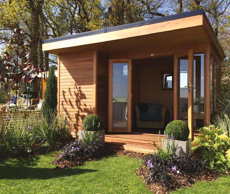 innovative summerhouse or studio offering a light and airy contemporary