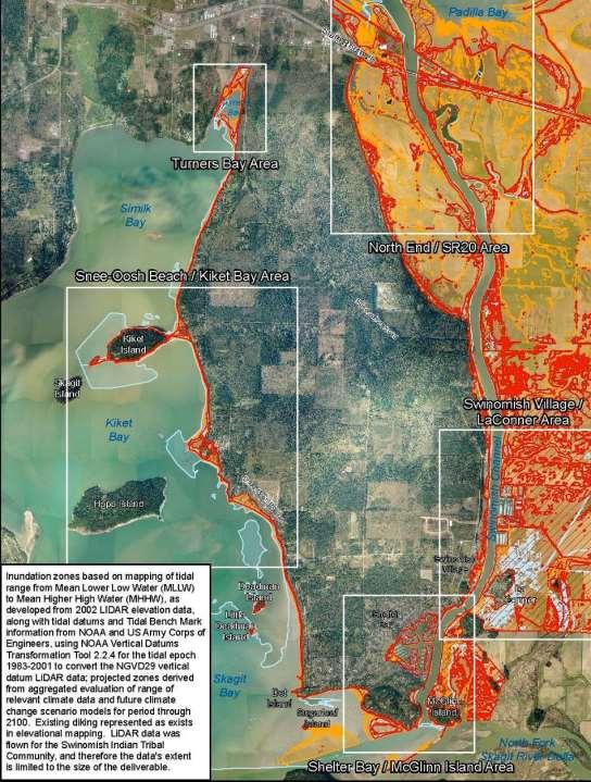 Economic Development Zone Inundation Risk Zones Swinomish Indian Reservation