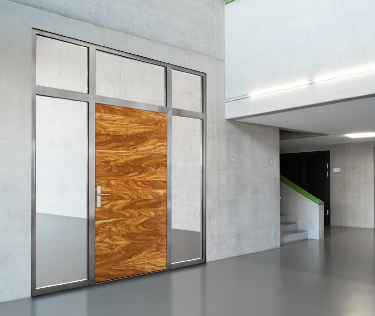 Building Security Division Special Doors Safety and ecology Doors made of wood, steel, aluminium, chrome steel, glass, wood/aluminium, vinyl High-quality doors protection from weather, fire, noise,