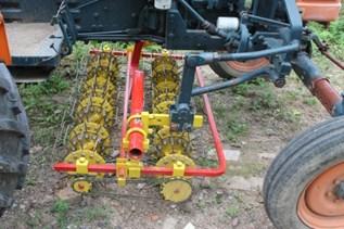 cultivator being used on small