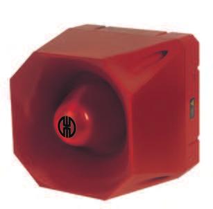 142 Electronic Multi-Tone Sounder Adjustable sound output up to 120 db 42 tones for a diverse range of applications 3 tones can be triggered externally Duration of signal phase selectable High