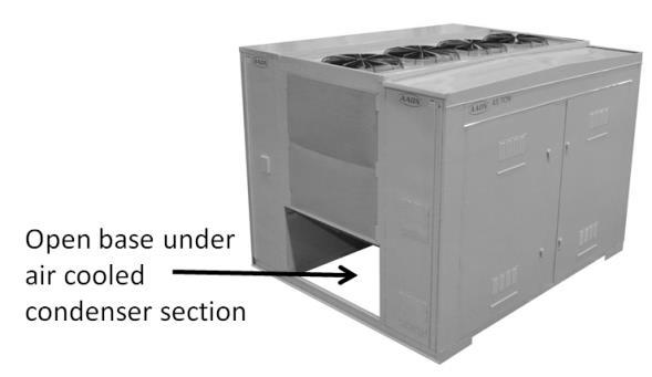 Installation Chiller Placement The AAON LN Series is designed for outdoor applications and mounting at ground level or on a rooftop.