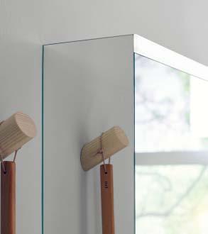 MIRROR CABINET WITH LED-LIGHTING AND INDIRECT