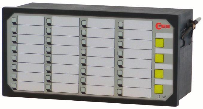 Panel Mounted Fault Annunciator Series BSM / USM Panel-mounted fault annunciator