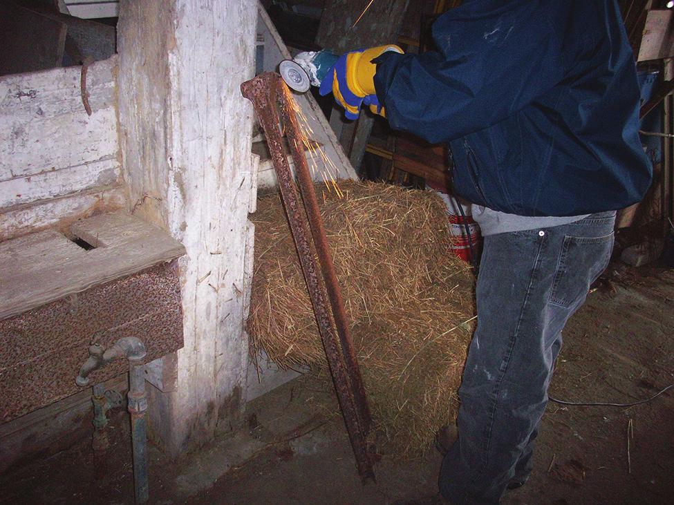 BMP 4 Perform hot works safely Hot works such as arc welding, cutting with torches or grinding (Figure 4) are a common cause of fires, particularly inside farm buildings where combustible materials