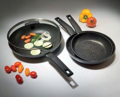with glass lid Non-stick marble coating Suitable for all types of cookers TS1250P: