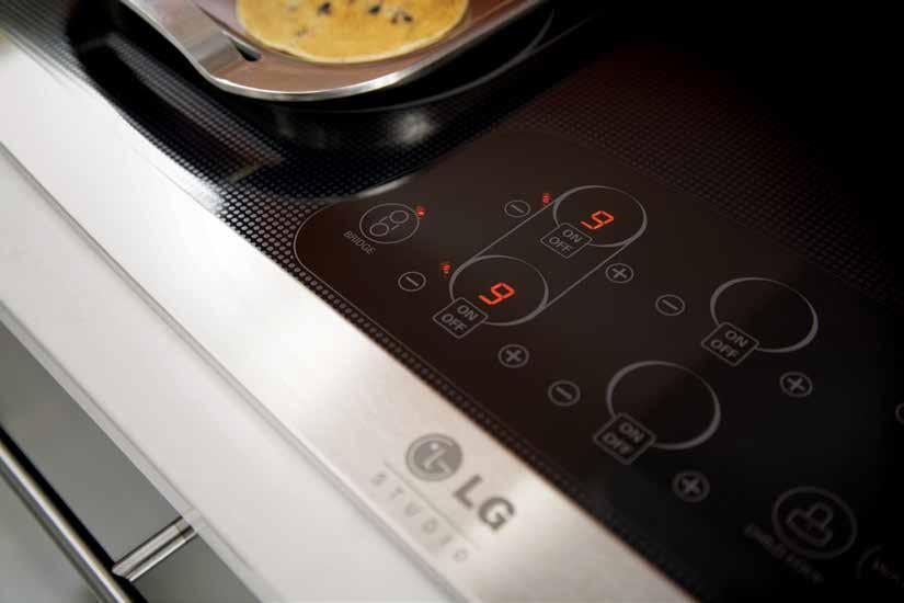 A choice of radiant or induction electric cooktops puts even heating and fast response at your fingertips, with just a touch of the sleek SmoothTouch glass controls.