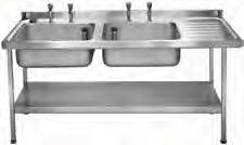 CATERING SINKS, TABLES AND EQUIPMENT MAGNUM CATERING SINKS CATERING SINKS, TABLES AND EQUIPMENT E20626R Magnum catering sinks 700mm wide with 610x460mm bowl Magnum sinks are manufactured from 1.
