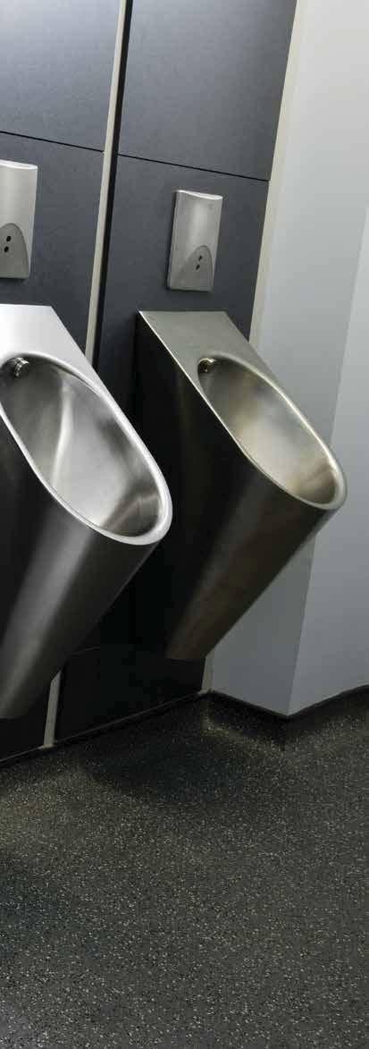 SANITARYWARE SANITARYWARE Public washrooms in places such as motorway service stations, railway stations and sports stadiums require a high level of protection against vandalism.