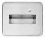washbasin is 4301 (304) stainless steel polished to a satin finish with or without tap holes and supplied with