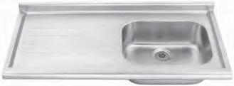 MEDICAL AND LABORATORY MEDICAL AND LABORATORY HTM63 SINKS Sit on sinks with radiused front edge A range of sinks manufactured from 1.2mm thick, grade 1.4301 (304) stainless steel, satin polish finish.