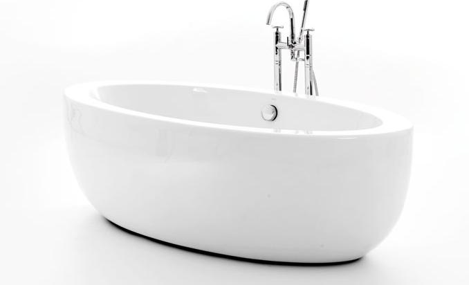 tiles Bathtub freestanding Brisa VISPO 75x76cm,White Cast