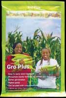 Step 3 (cont...) GRO PLUS SEED TREATMENT Pre-treat the maize seed for the Maize Shade Border with Gro Plus, a phosphate fertiliser seed treatment. One sachet of Gro Plus for 2 kg of maize seed.
