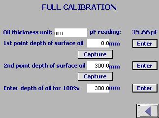 4.5.2 Full Calibration This will enhance the factory defaulted slope value to your specific oil type but will require an accumulated level change of oil.